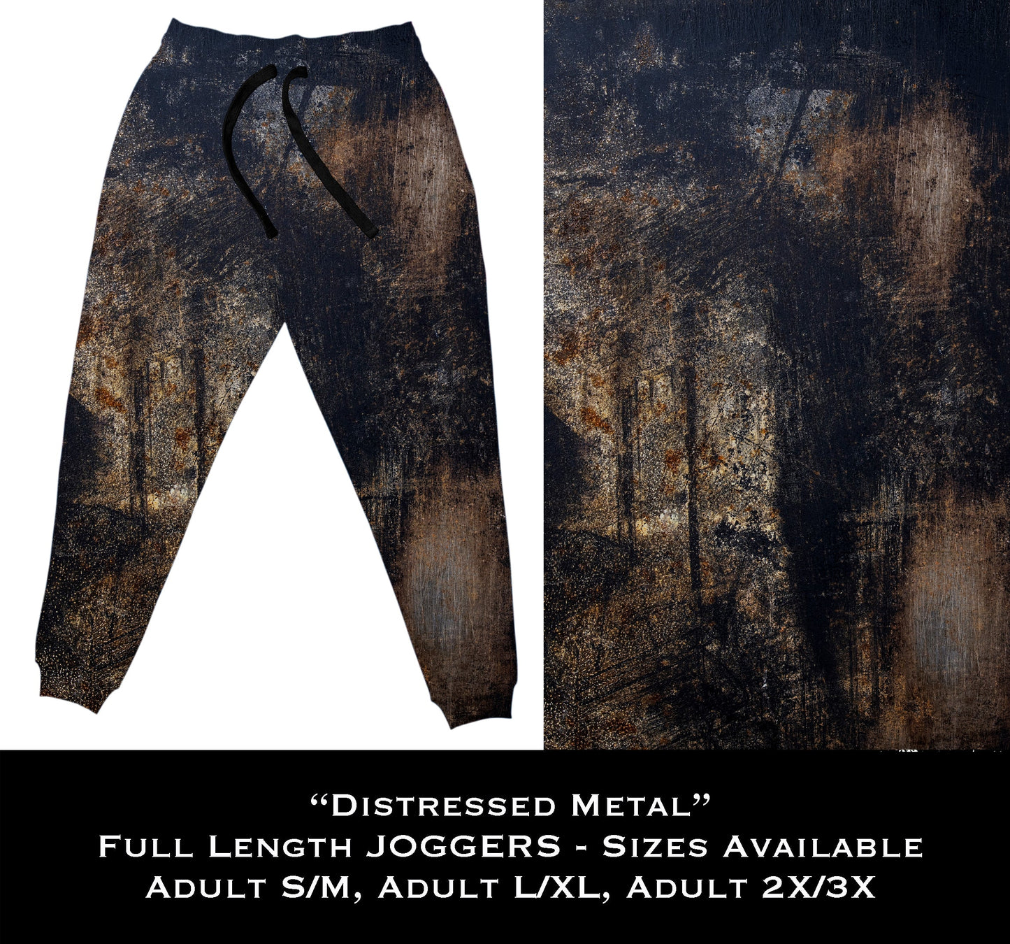 Distressed Metal - Full & Capri Joggers