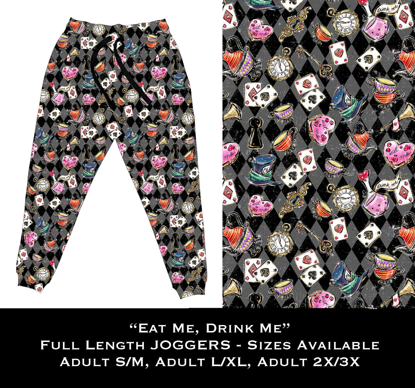 Eat Me Drink Me - Full Joggers