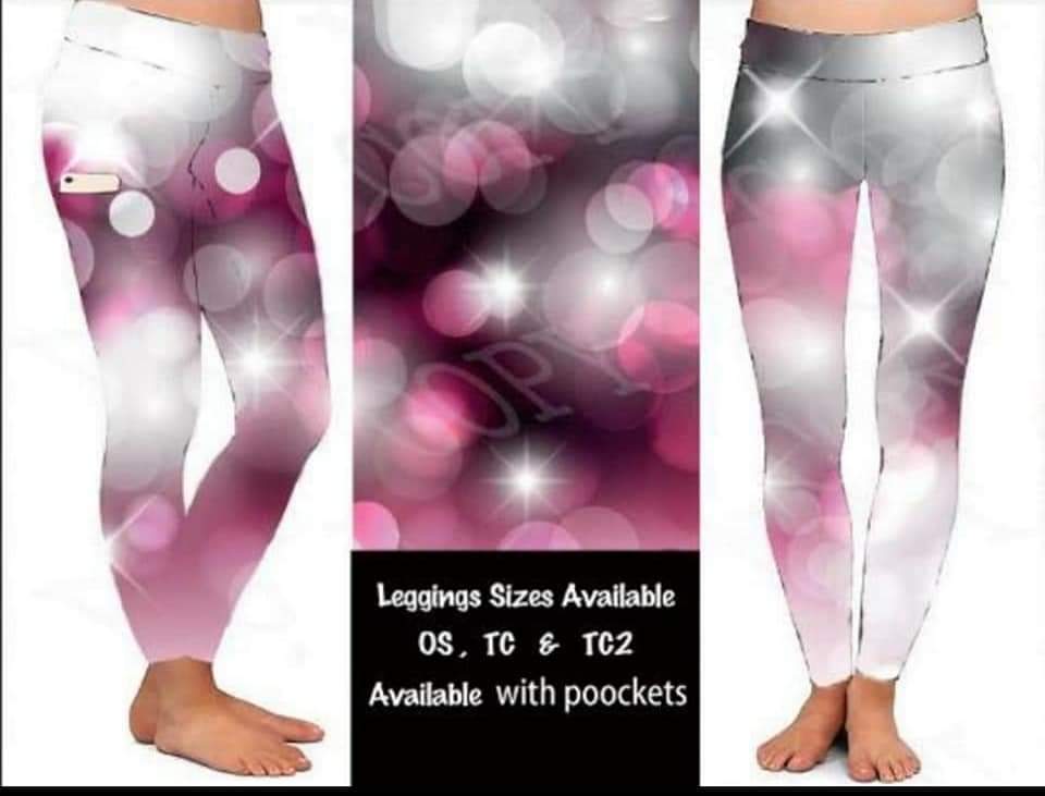 Sparkle leggings and capris with pockets