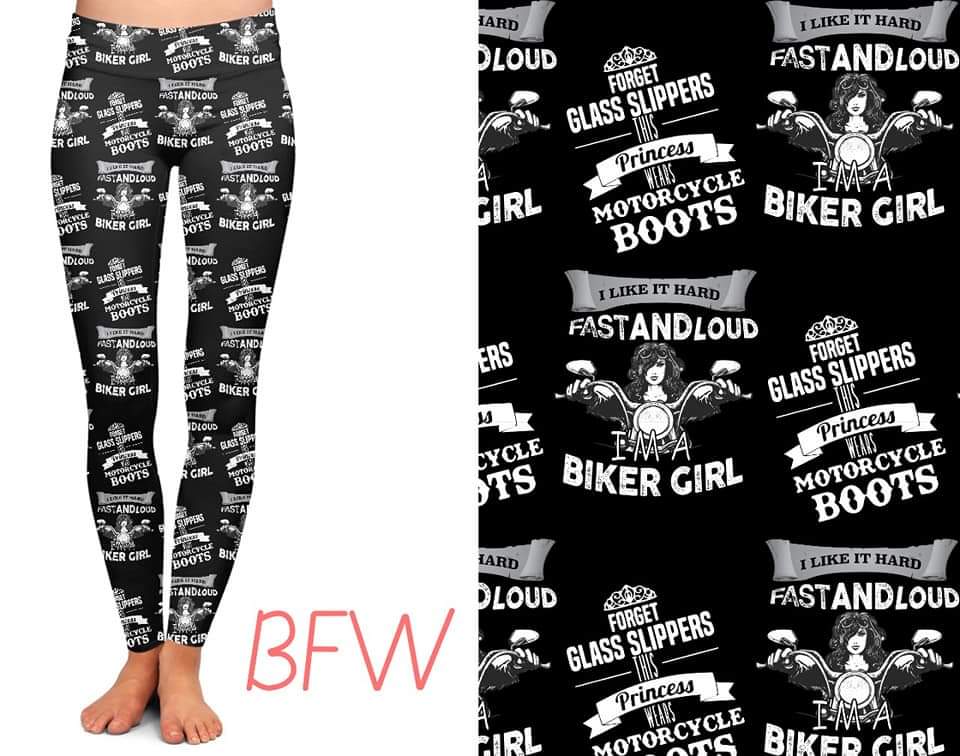 Biker Girl with pockets leggings and capris