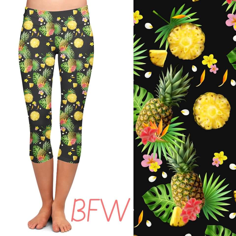 Pineapple Delight shorts with pockets