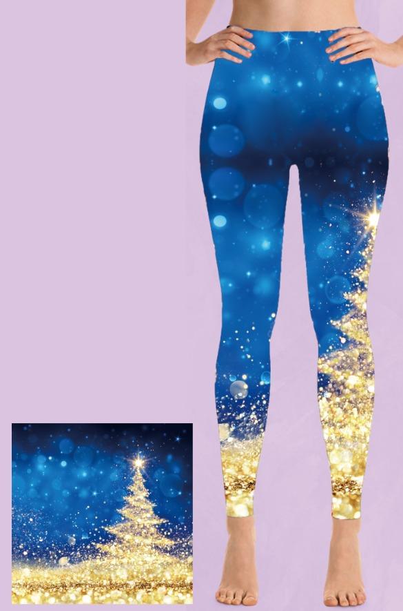 City Christmas Leggings with pockets