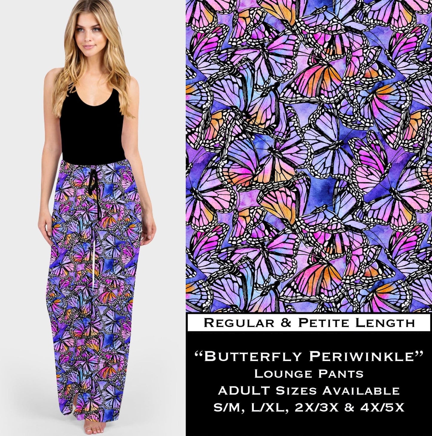 Butterfly Periwinkle Lounge Pants