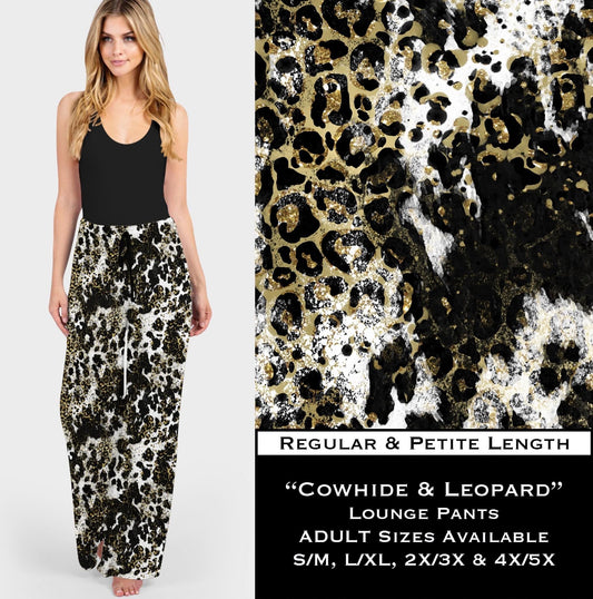 Cowhide & Leopard Lounge Pants