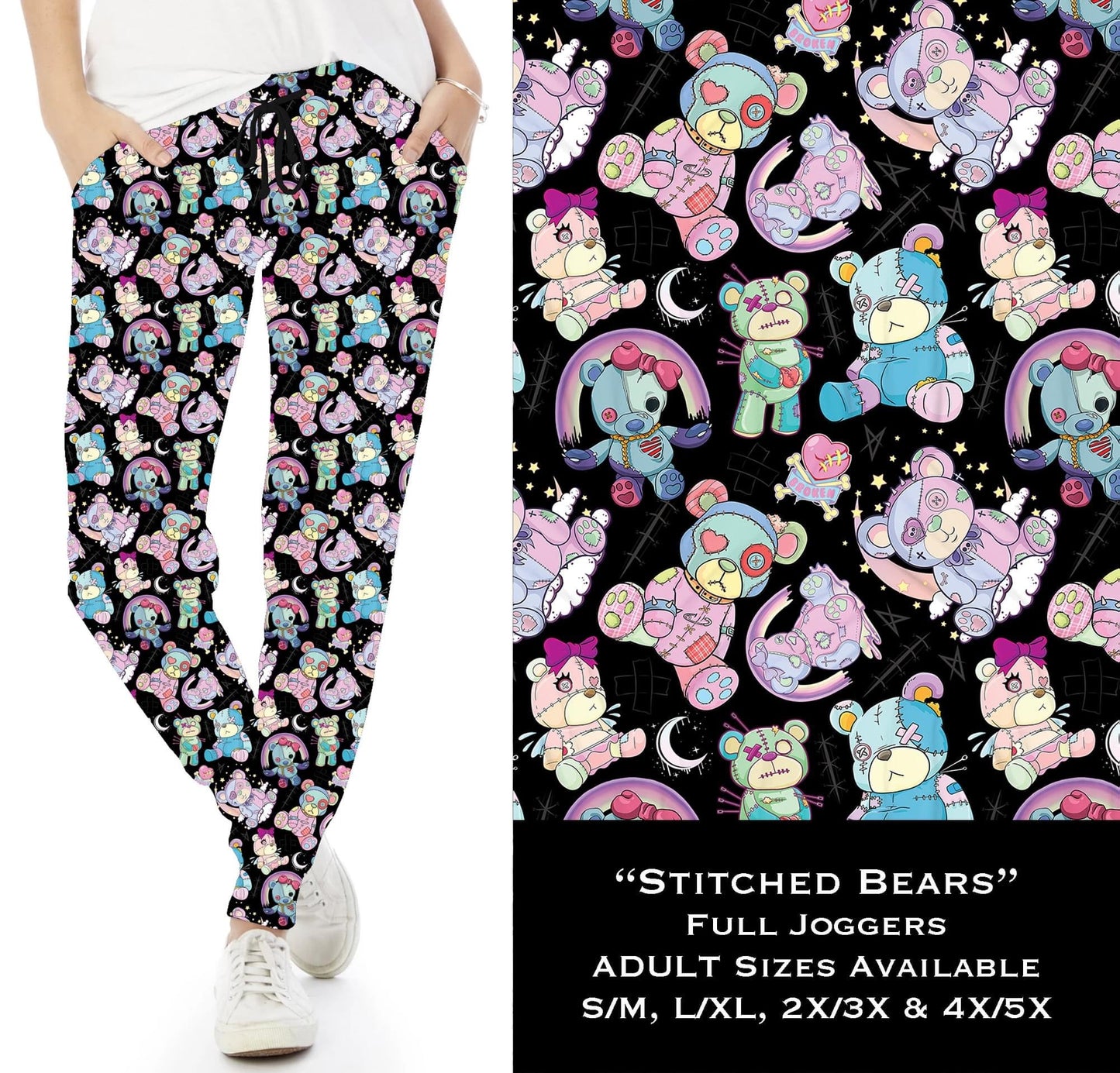 Stitched Bears - Full Joggers