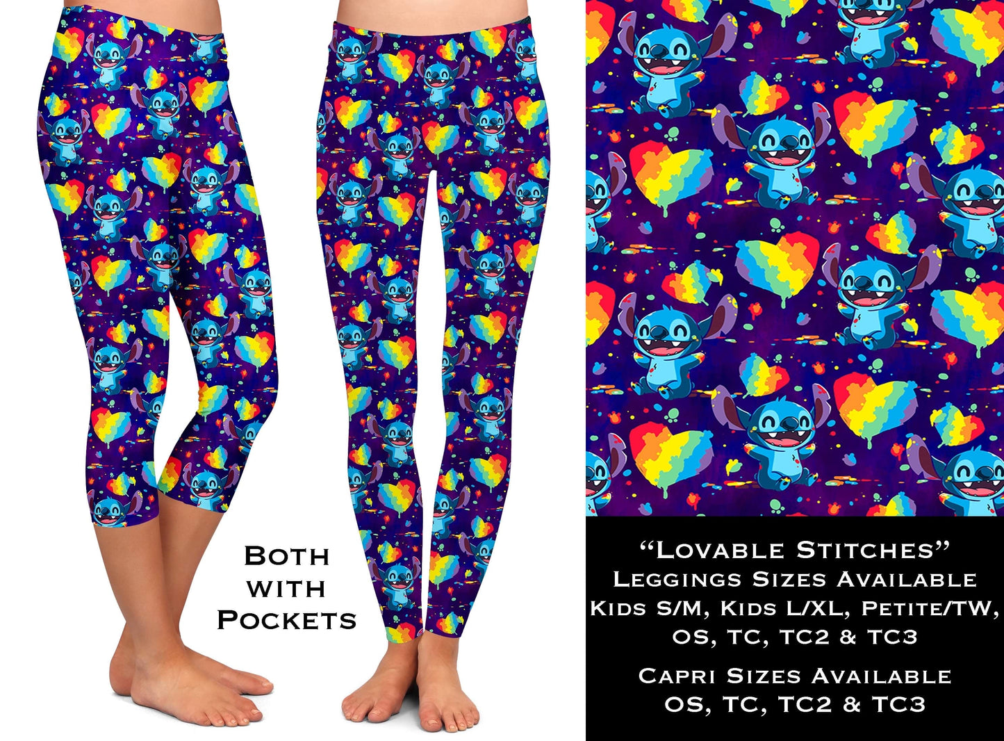 Lovable Stitches - Leggings & Capri with Pockets