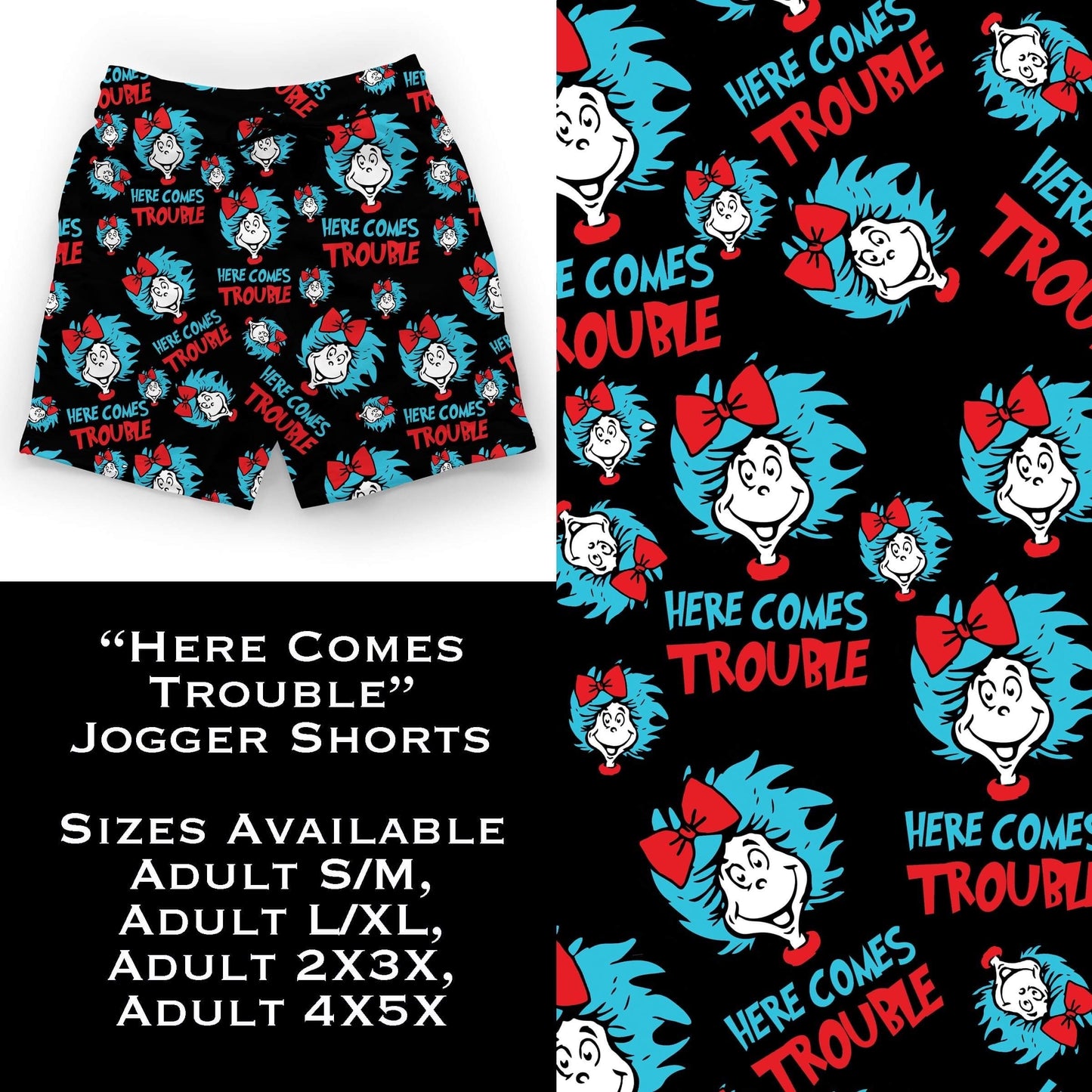 Here Comes Trouble Jogger Shorts