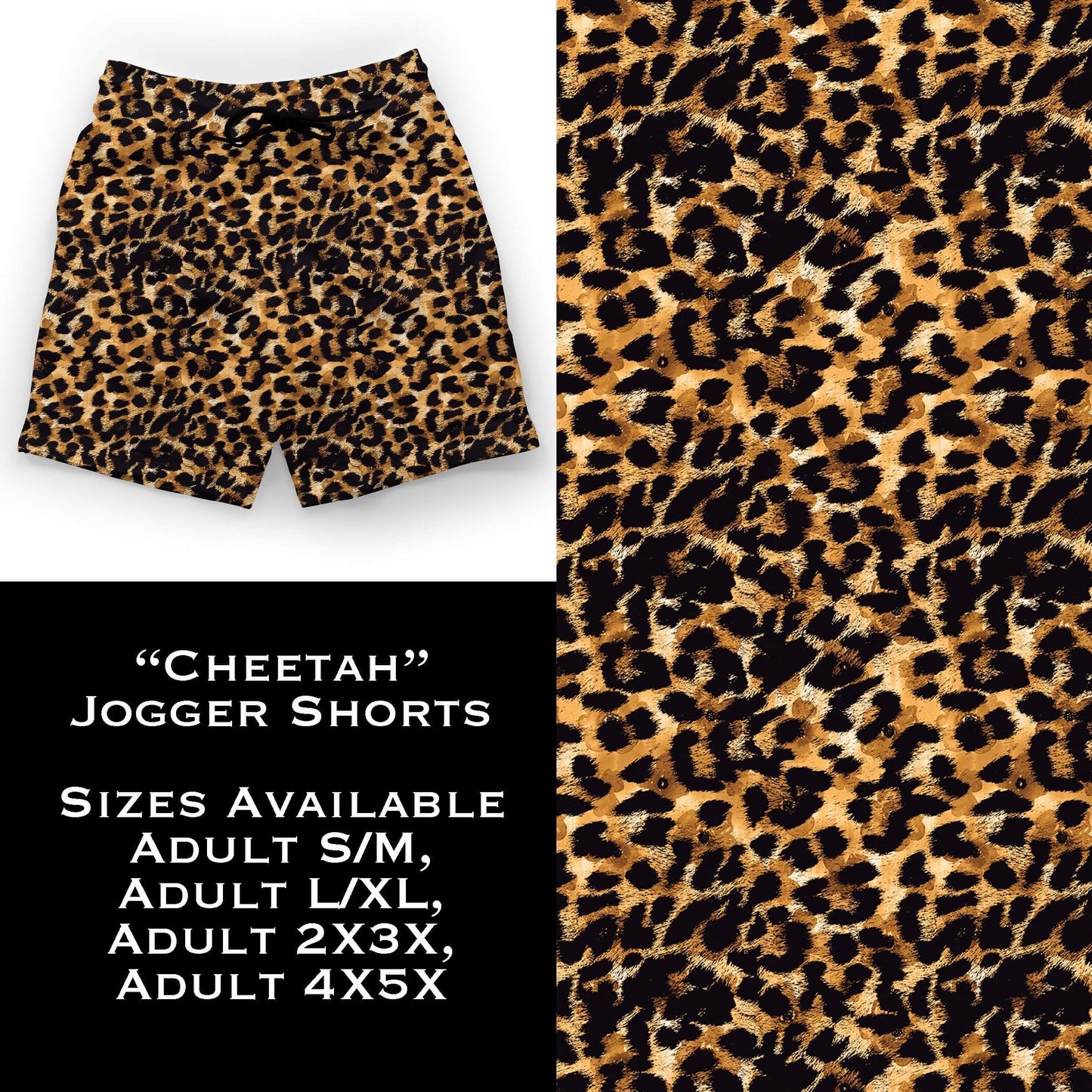 Cheetah Jogger Shorts