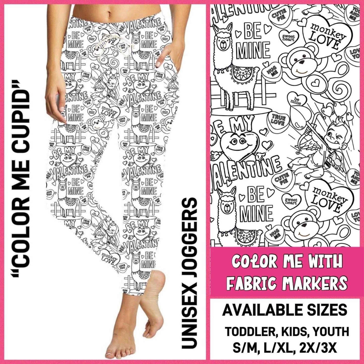 RTS - Color Me Cupid Joggers