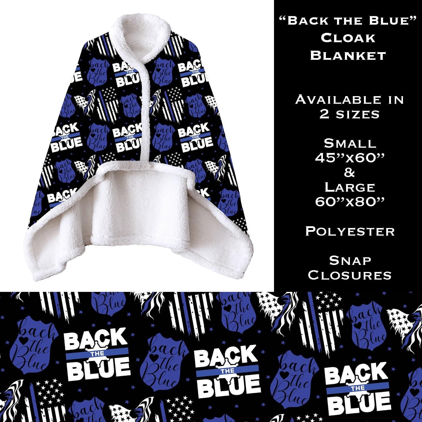 Back the Blue - Cloak Blanket