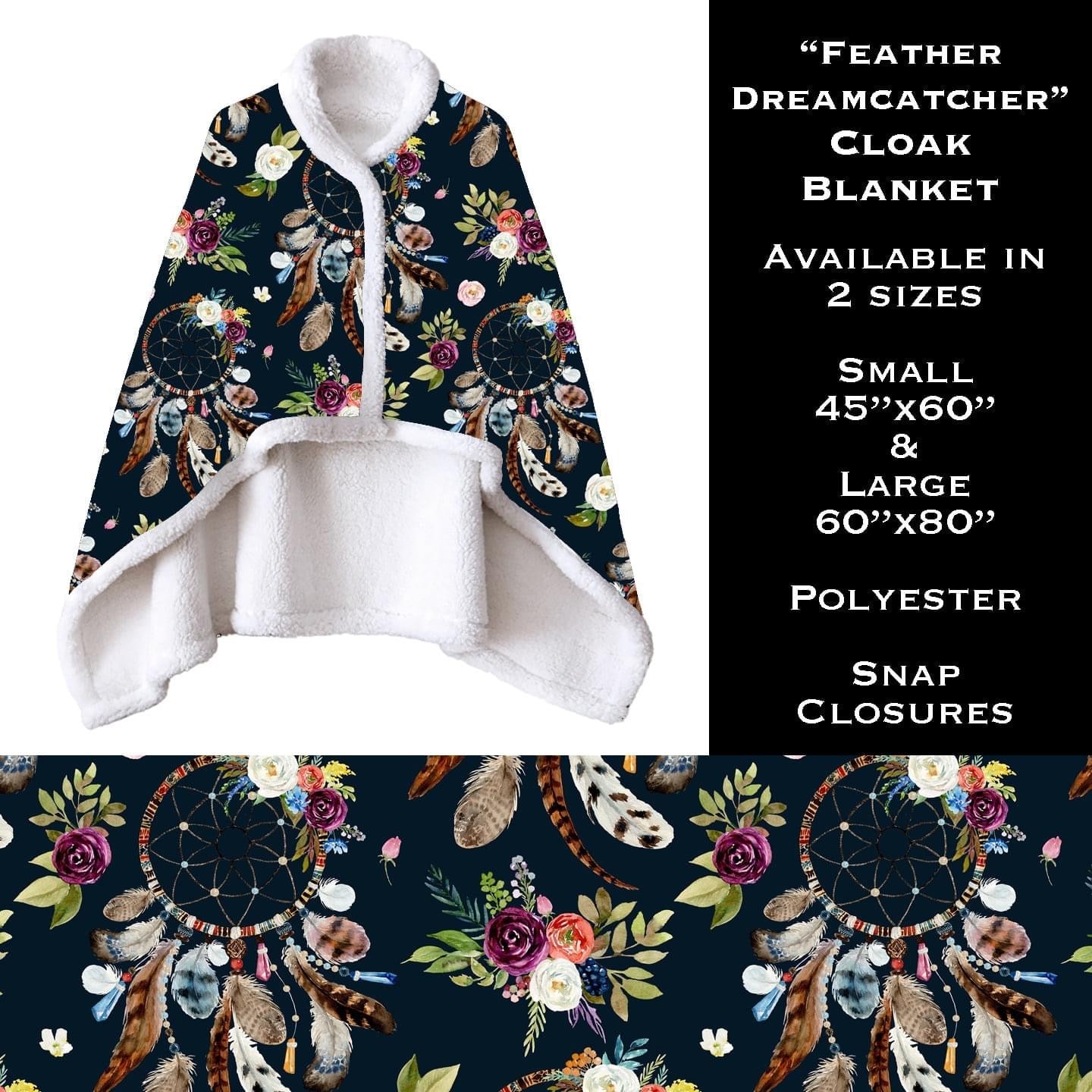Feather Dreamcatcher - Cloak Blanket