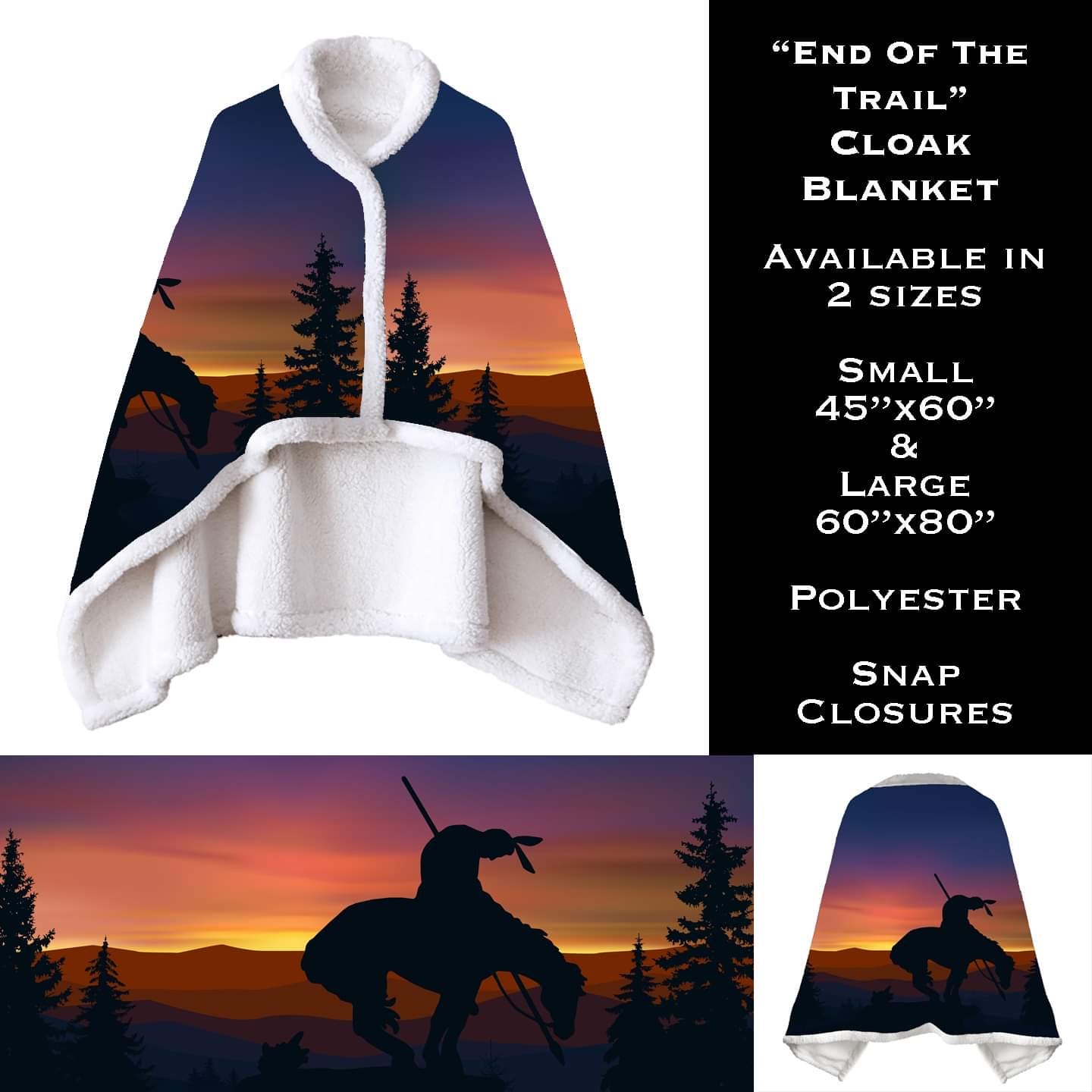 End of the Trail - Cloak Blanket