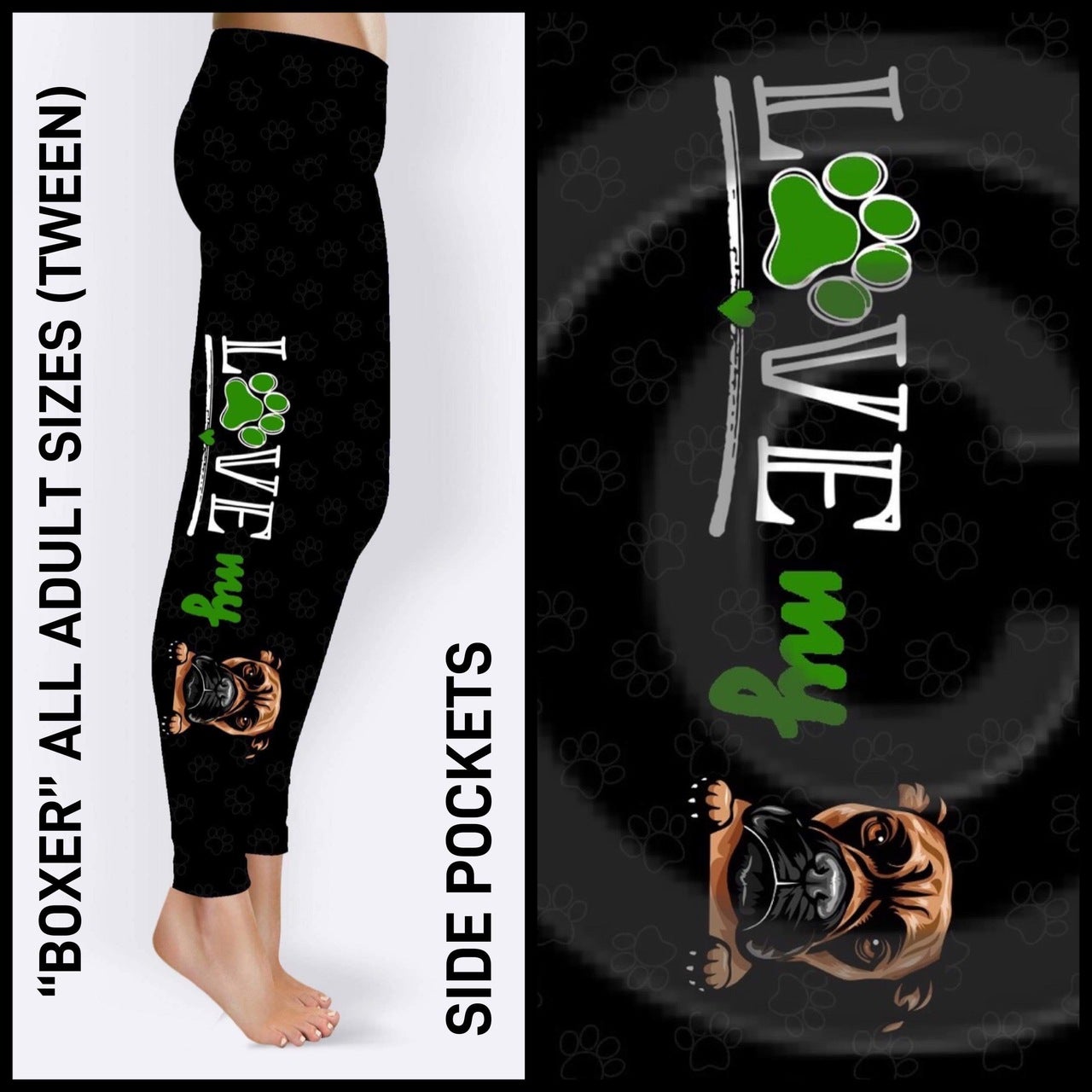 RTS - Boxer Leggings with Pockets*