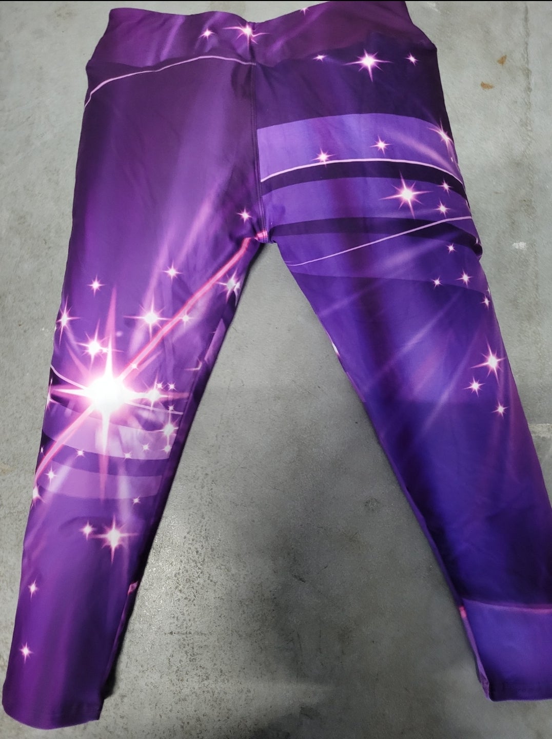 Purple Laser Capris (no pockets)
