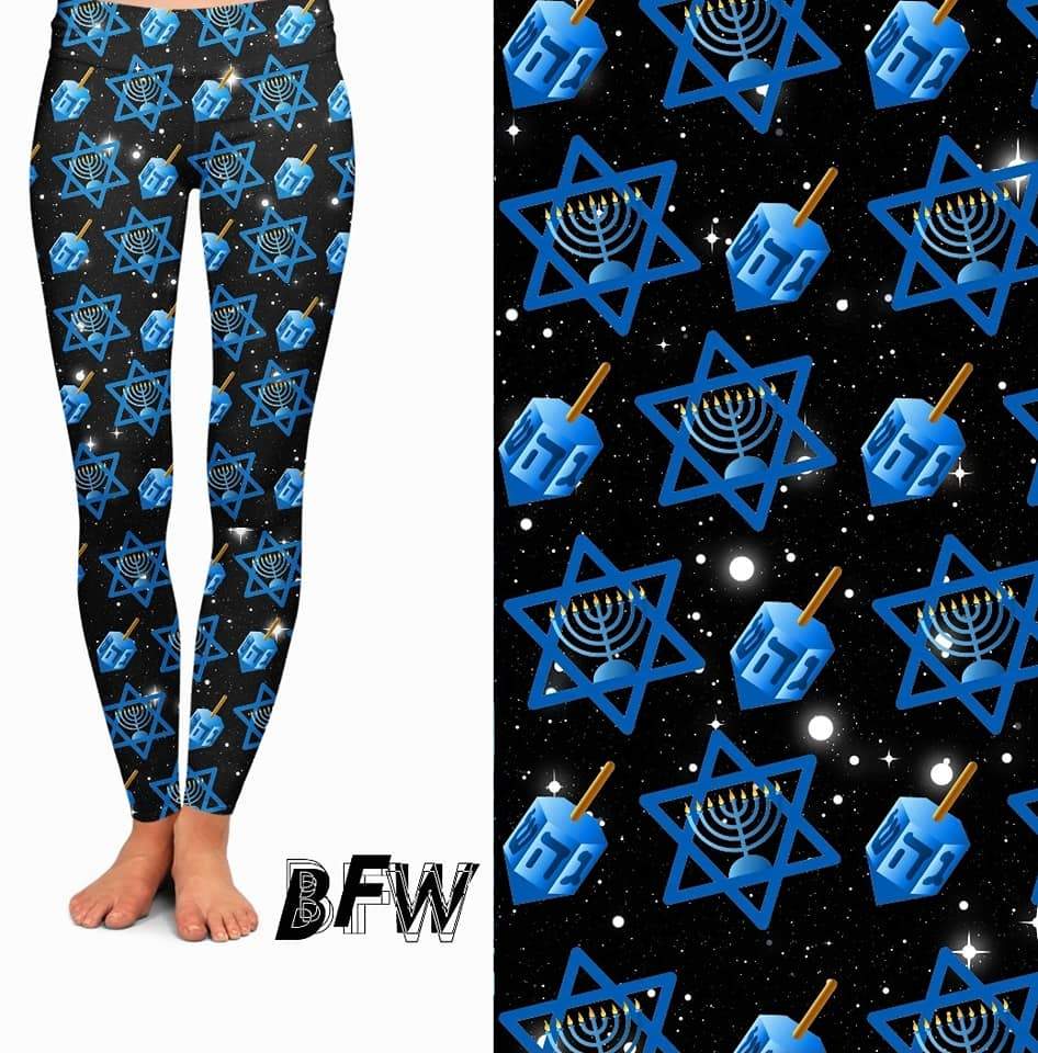 "Hanukkah" Leggings, Lounge Pants