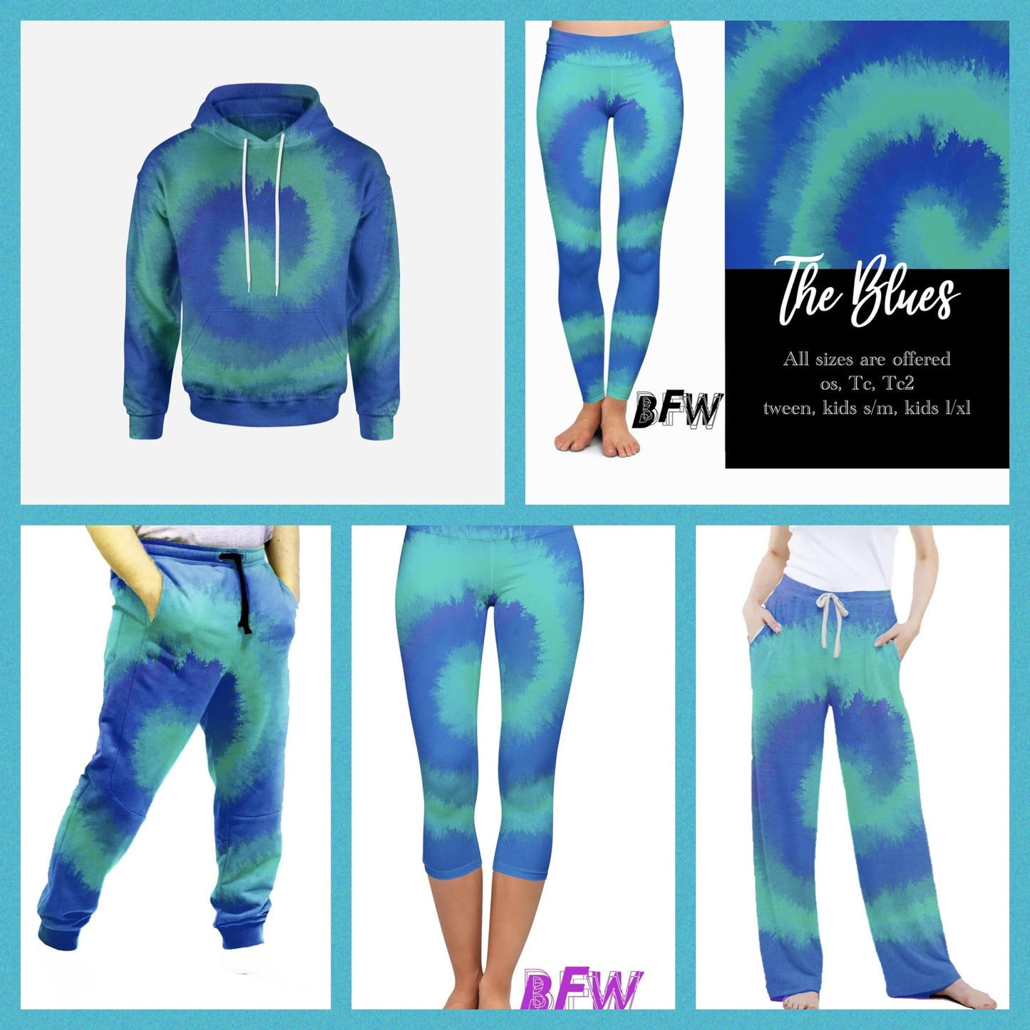 “The Blues” Capris and Lounge Pants