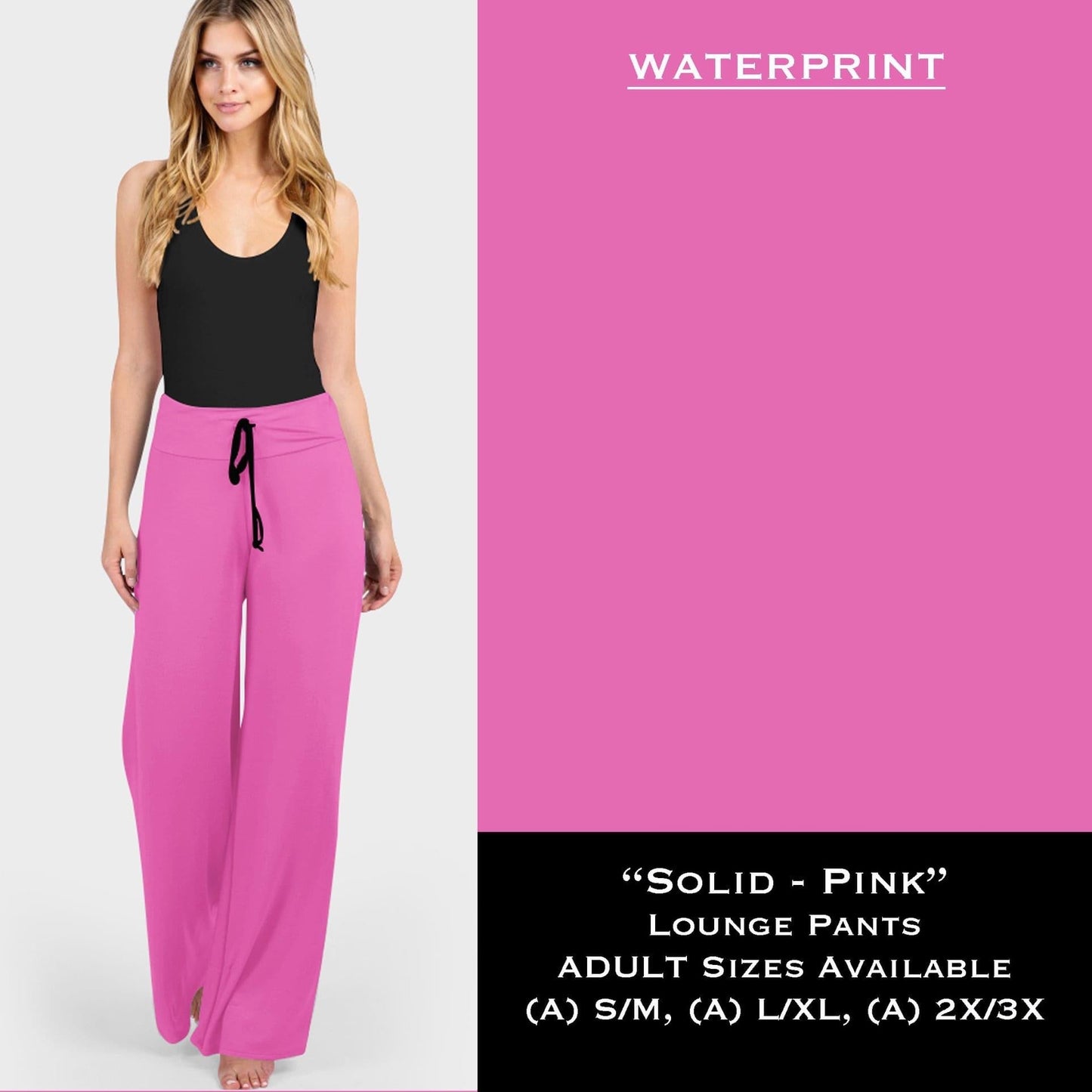 Solid Pink - Lounge Pants